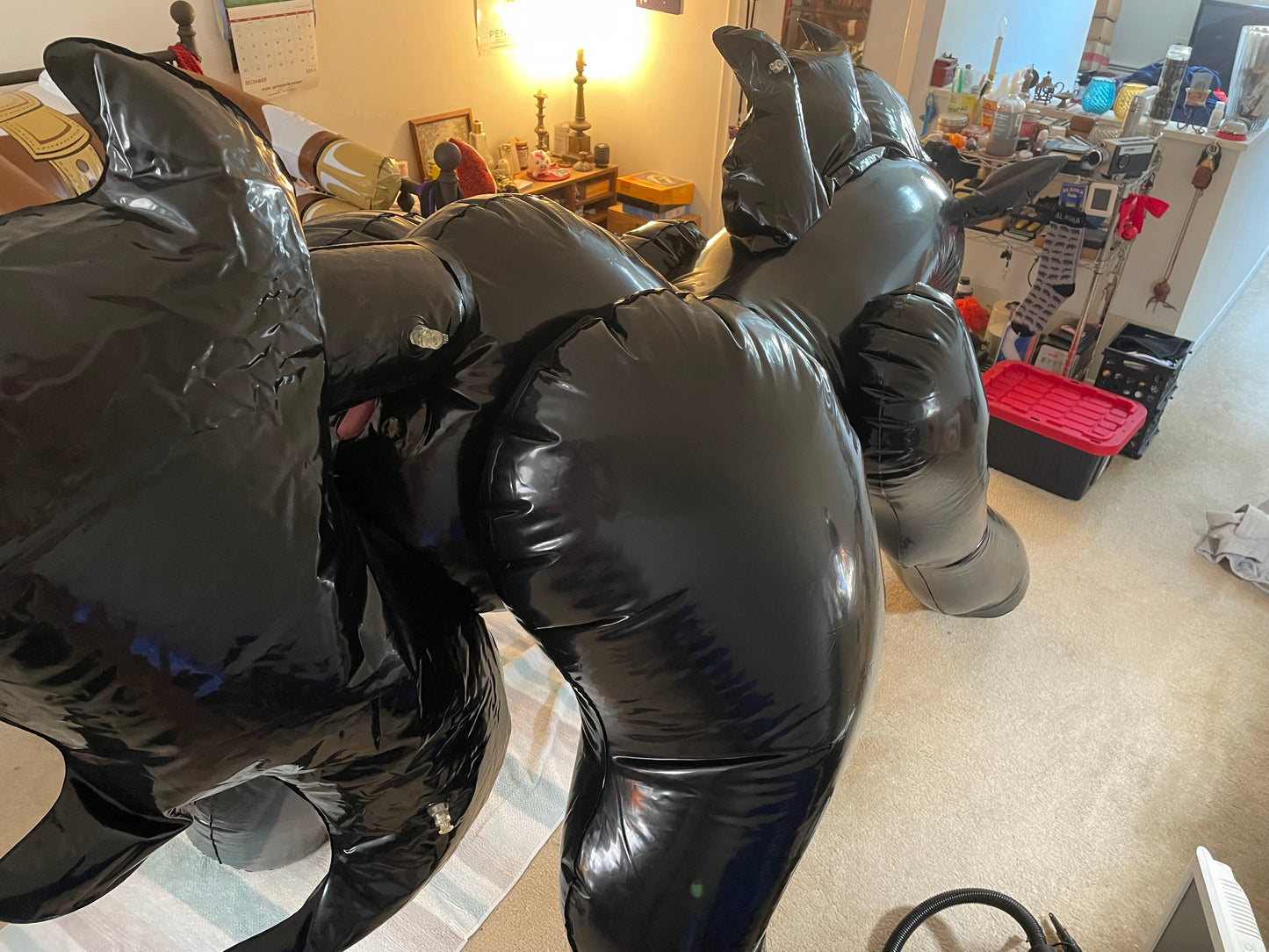 Black unicorn riding vid