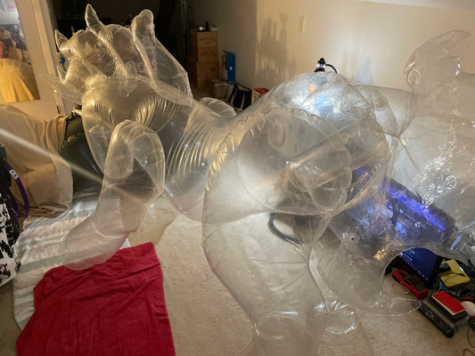 Clear sph unicorn inflatable vid